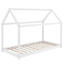 Hamel Wooden Single House Bed In White