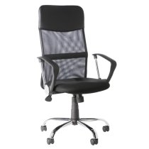 Orland Home Office Chair With PU Headrest In Black