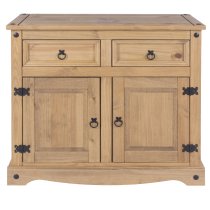 Consett Wooden Sideboard With 2 Doors 2 Drawers In Oak