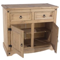 Consett Wooden Sideboard With 2 Doors 2 Drawers In Oak