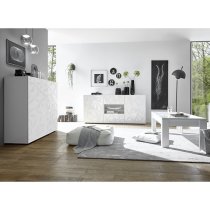 Arlon Sideboard In White High Gloss With 2 Doors