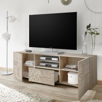 Ardent Wooden TV Stand Wide In Sonoma Oak With 2 Doors