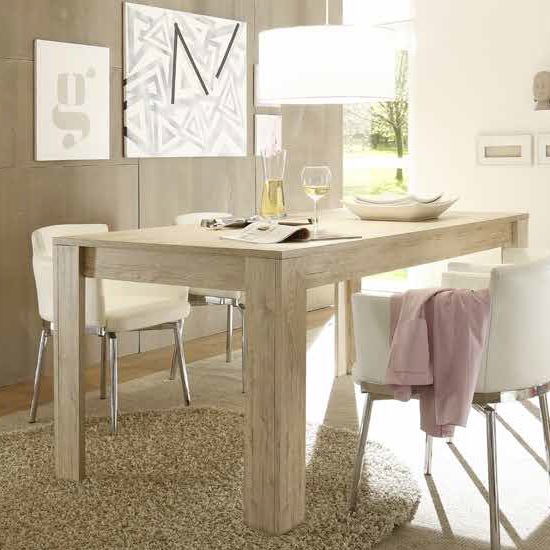 Heyford Wooden Dining Table Rectangular In Sherwood Oak