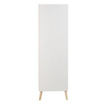 Noein Wardrobe In White And Distressed Effect With Two Doors