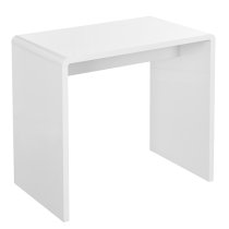 Glacier High Gloss Bar Table Rectangular In White