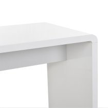 Glacier High Gloss Bar Table Rectangular In White