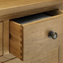 Mabli Tall Chest Of Drawers In Waxed Oak Finish