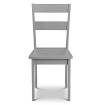 Kalare Wooden Dining Chair In Grey Lacquer Finish