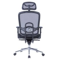 Miamian Fabric Home And Office Chair In Black