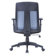 Lugano Mesh Fabric Home And Office Chair In Grey And Black