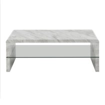 Momo High Gloss Coffee Table In Magnesia Marble Effect