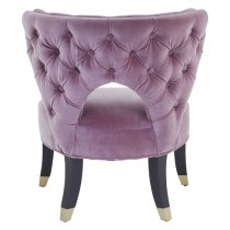 Vigap Upholstered Velvet Bedroom Chair In Lilac