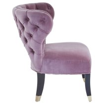 Vigap Upholstered Velvet Bedroom Chair In Lilac