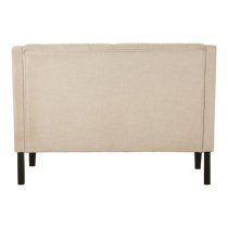 Agoront Upholstered Linen High Back Dining Bench In Natural