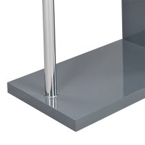 Albania High Gloss 3 Tiers Shelving Unit In Grey