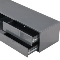 Sienna High Gloss TV Stand In Grey With Multi LED Lighting