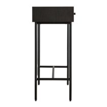 Marvale Wooden Console Table With 1 Drawer In Black And Natural