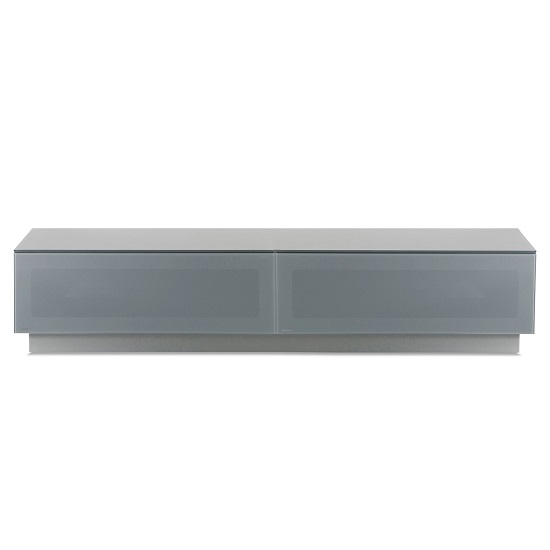 Crick LCD TV Stand Large In Grey With Glass Door