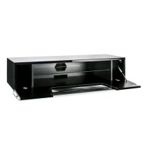 Chroma Medium High Gloss TV Stand With Steel Frame In Black