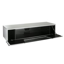 Chroma Medium High Gloss TV Stand With Steel Frame In White