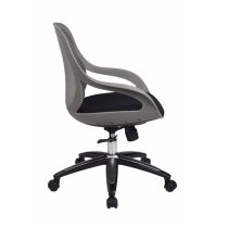 Crofts Fabric Home And Office Chair In Grey And Black