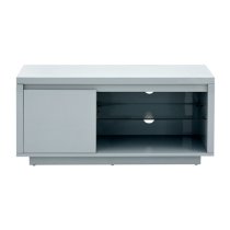 Powick TV Stand In Grey High Gloss With LED Lighting