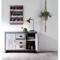 Balcombe Sideboard In Grey With 3 Drawers And 2 Doors