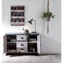 Balcombe Sideboard In Grey With 3 Drawers And 2 Doors