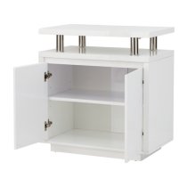 Powick High Gloss LED Sideboard In White