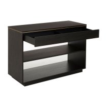 Chalawan Rubberwood Console Table In Black