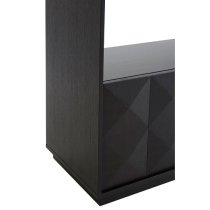 Chalawan Rubberwood Shelf Unit In Black