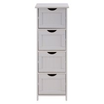 Matar Wooden Chest Of 4 Drawers In White