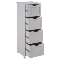 Matar Wooden Chest Of 4 Drawers In White