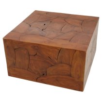 Praecipua Teak Wooden Coffee Table In Brown