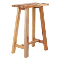 Formosa Recycled Teak Wood Stool In Brown