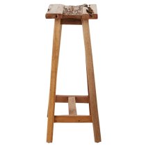 Formosa Recycled Teak Wood Stool In Brown