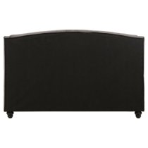 Flegetonte Velvet King Size Bed In Brushed Steel