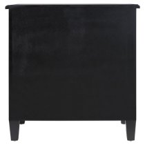 Tiffani Mirrored Glass Sideboard In Silver And Black