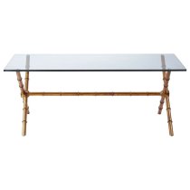 Kamui Rectangular Coffee Table With Tempered Glass Top