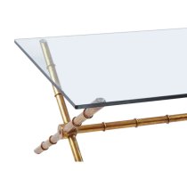 Kamui Rectangular Coffee Table With Tempered Glass Top