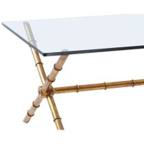 Kamui Rectangular Coffee Table With Tempered Glass Top