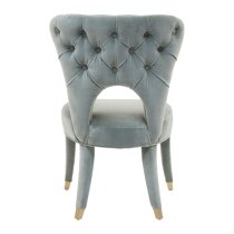 Vigap Upholstered Velvet Bedroom Chair In Blue