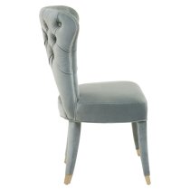 Vigap Upholstered Velvet Bedroom Chair In Blue