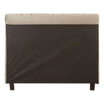 Lionrock Velvet Storage Ottoman Double Bed In Brushed Steel