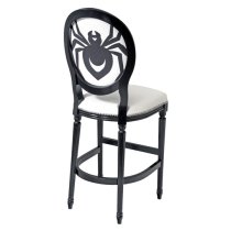 Spiders Web Georgian Short Bar Stool In Black