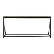 Alsip Rectangular Coffee Table In Concrete Effect And Black