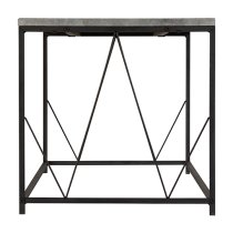 Alsip Rectangular Coffee Table In Concrete Effect And Black