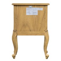 Chia Wooden Bedside Cabinet With 2 Drawers In Weathered