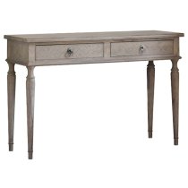 Mestiza Wooden Dressing Table With 2 Drawers In Natural