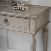 Mestiza Wooden Dressing Table With 2 Drawers In Natural